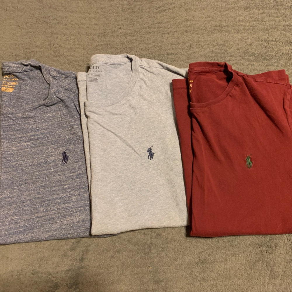 Polo by Ralph Lauren Scooped Neck T-Shirts (3)